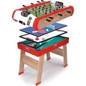 Babyfoot Powerplay 4 en 1 – Ping Pong + Hockey et Billard